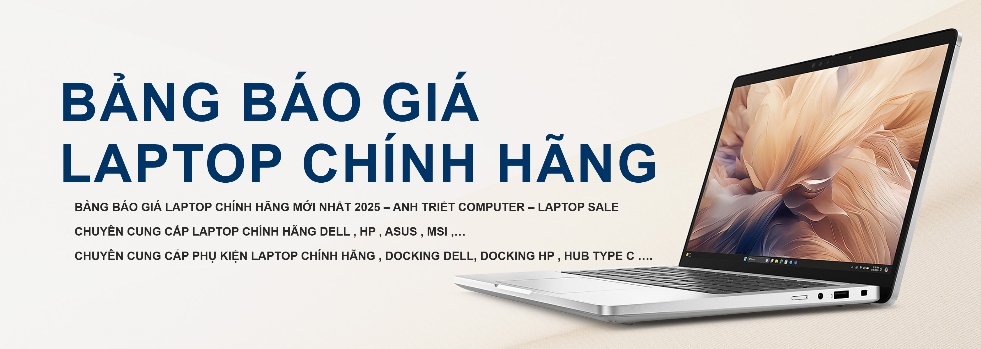 BẢNG BÁO GIÁ LAPTOP CHÍNH HÃNG