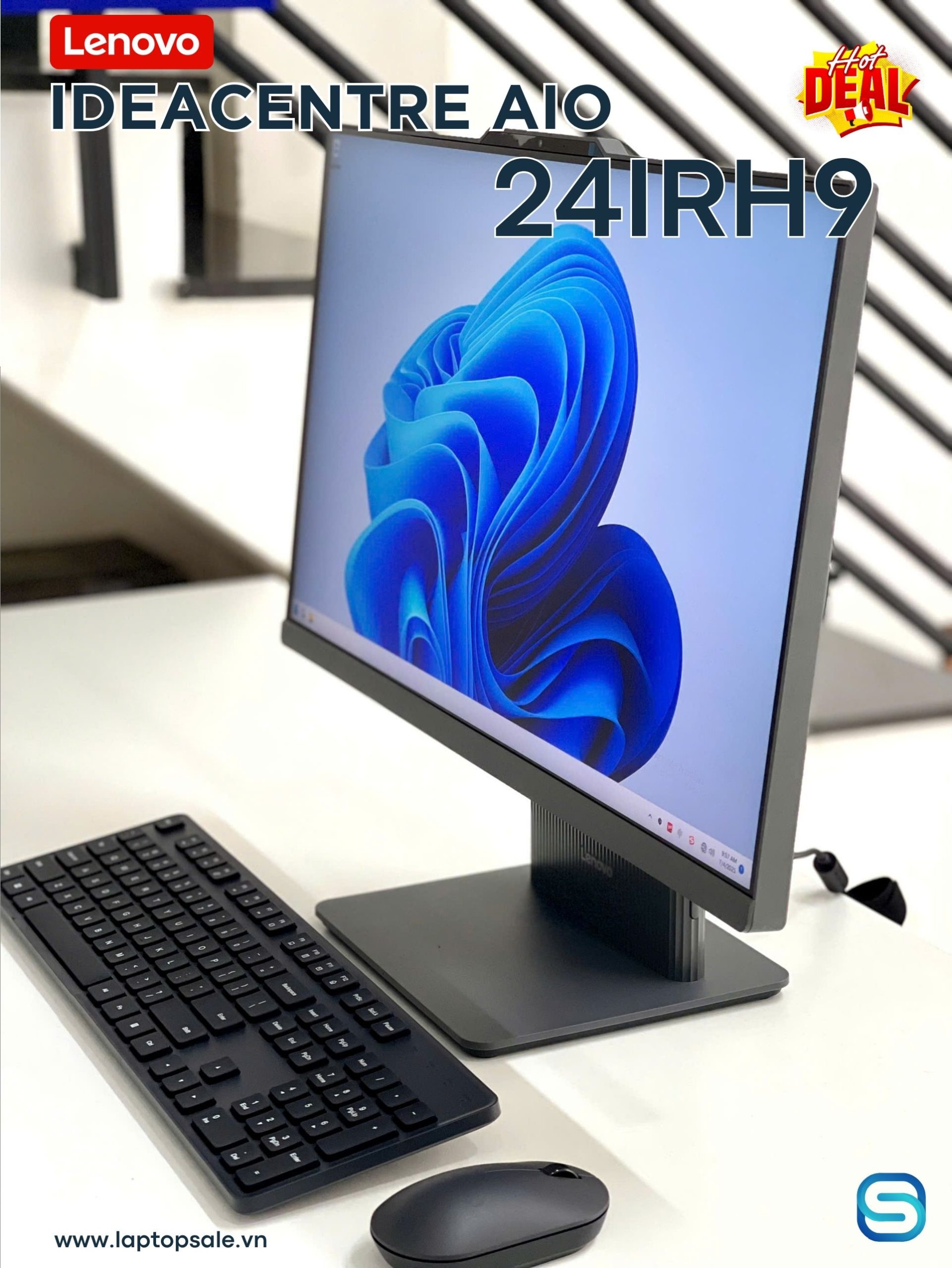 Máy tính AIO Lenovo IdeaCentre 24IRH9 F0HN003MVN