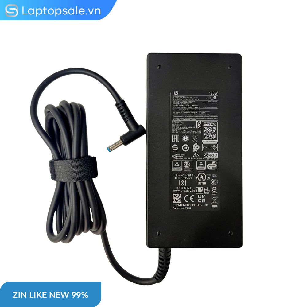 Sạc Laptop HP 120W 19.5V – 6.15A Kim Xanh Nhỏ – Slim