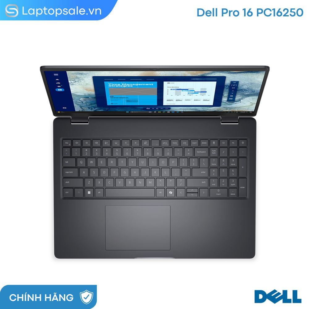 Laptop Dell Pro 16 PC16250 – Core™ 5 120U, RAM 16GB, SSD 512GB, Intel Graphics, 16″ FHD+, Windows 11 Home - New 100%