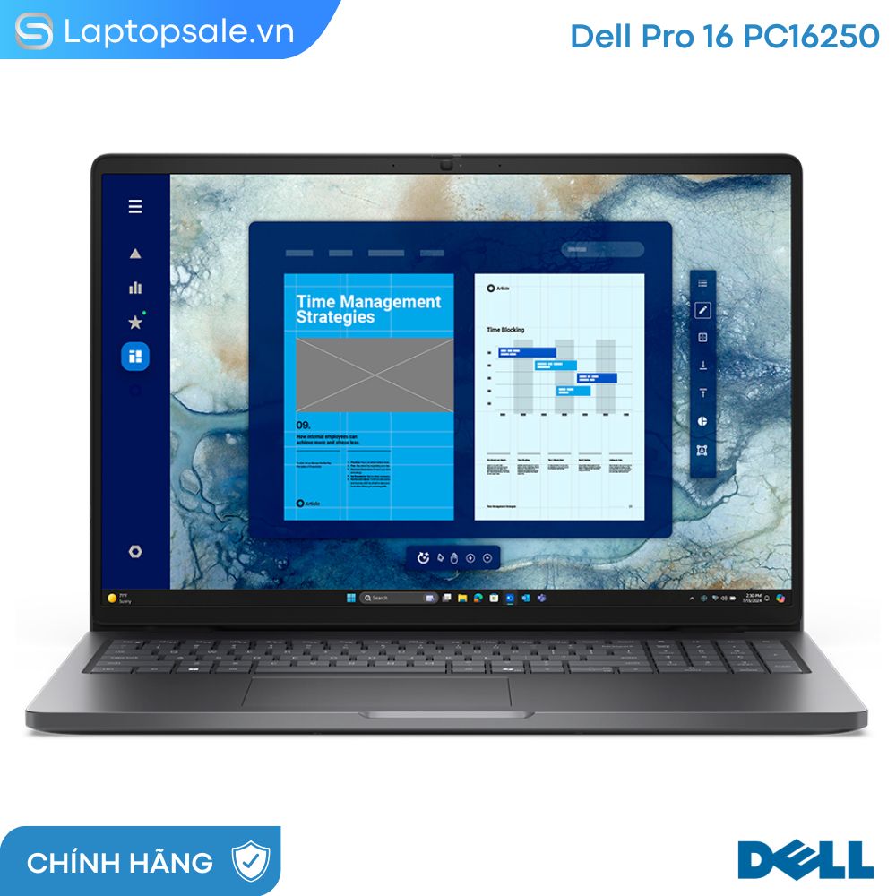 Laptop Dell Pro 16 PC16250 – Core™ 5 120U, RAM 16GB, SSD 512GB, Intel Graphics, 16″ FHD+, Windows 11 Home - New 100%