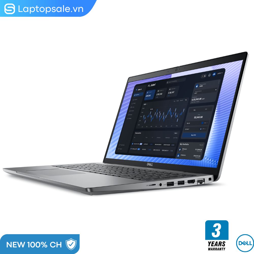 Dell Precision 3590 Core Ultra 7 165H vPro, RAM 16GB 5600MHz, SSD 512GB NVMe , GPU NVIDIA RTX 500 Ada 4GB, 15.6″ FHD 60Hz, Ubuntu, 3 Năm Pro Support.