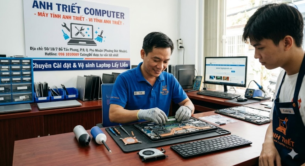 Cài Đặt Vệ Sinh Laptop Tại Phường Đức Nhuận Uy Tín | Anh Triết Computer