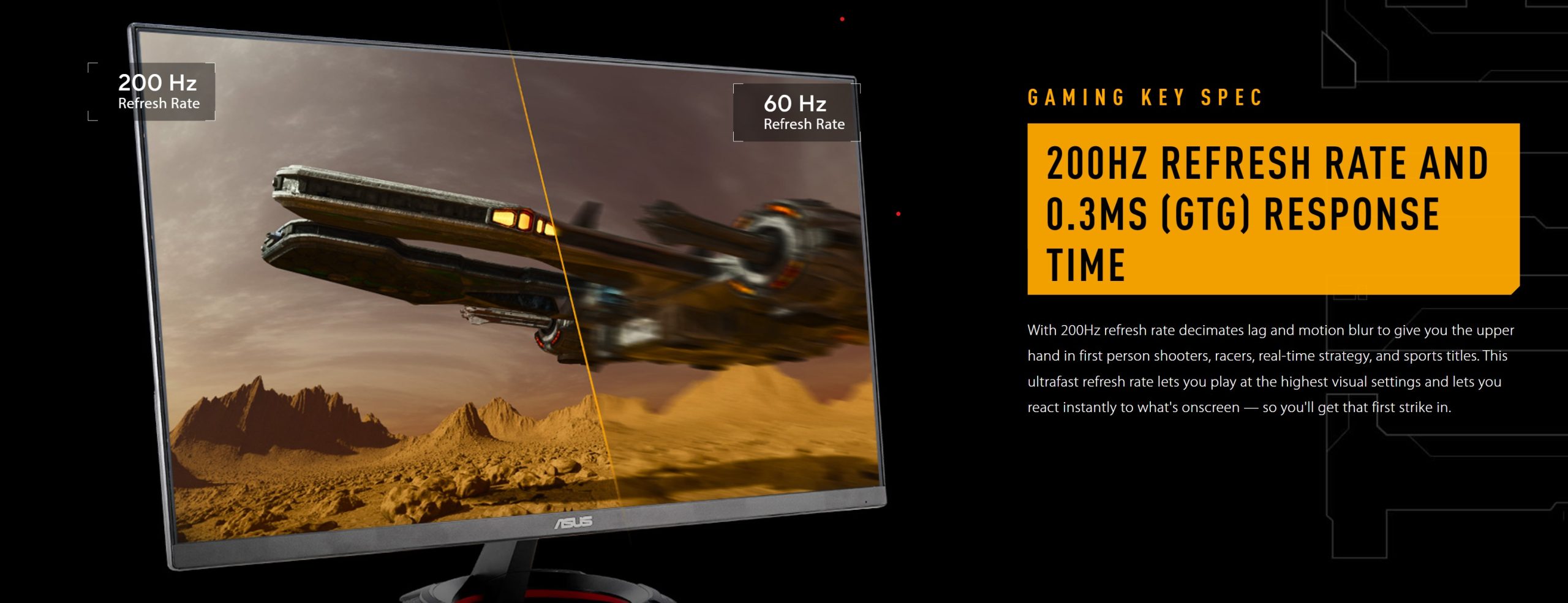 Màn hình Gaming ASUS TUF VG279Q5R (27 inch - IPS - FHD - 200Hz - 0.3ms - Speaker )