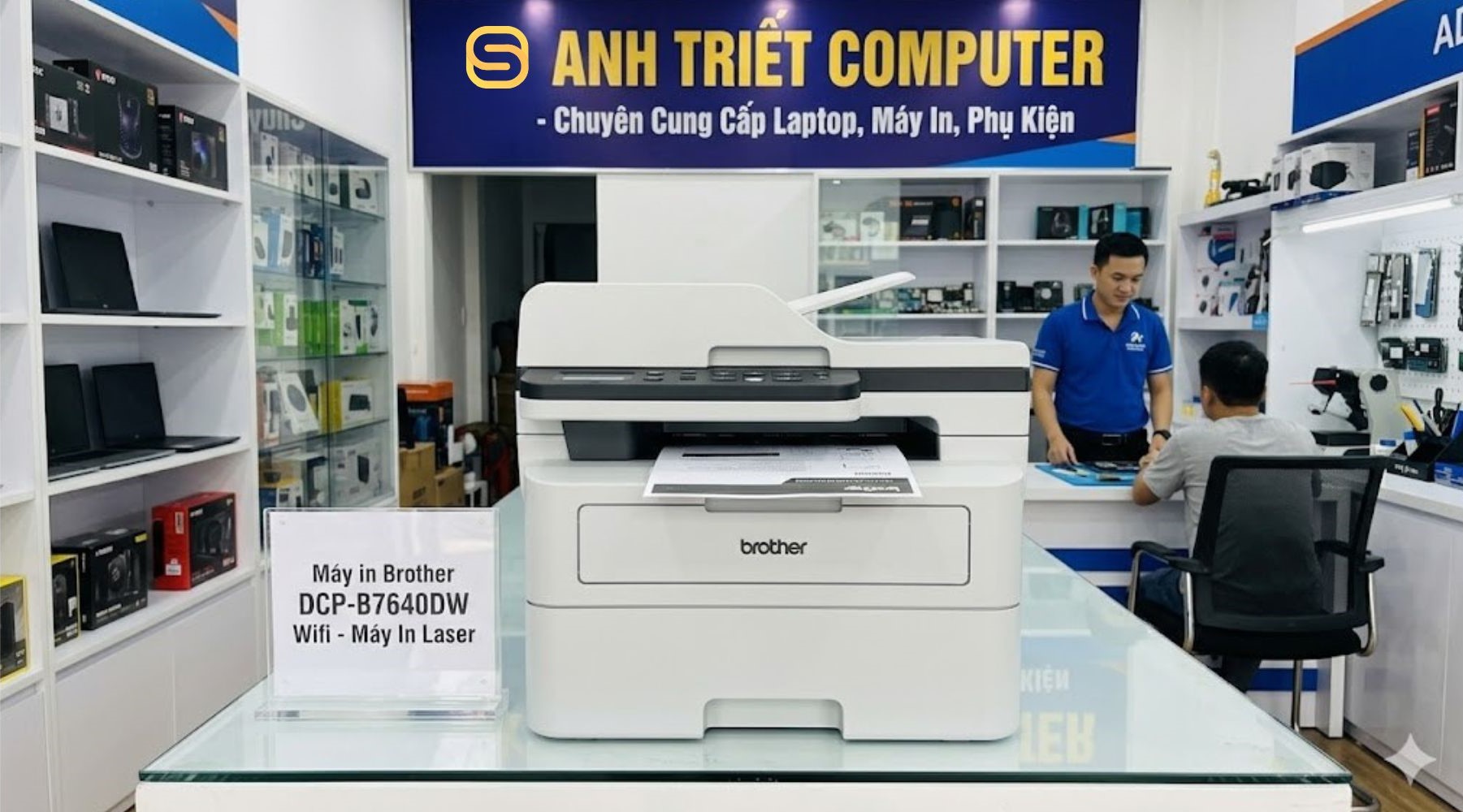 Máy In Laser Đen Trắng Brother DCP-B7640DW Chính Hãng, In Nhanh, Đa Chức Năng – Mua Ngay Tại Anh Triết Computer